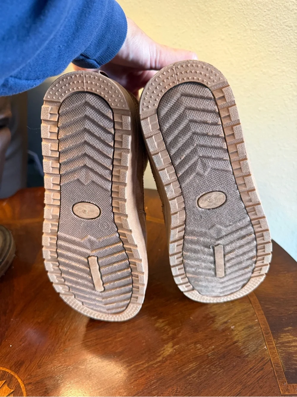 Aspen Kids Tan Suede Winter Boot with Fleece Lining